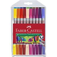 Los mejores  - Estuche 20 rotuladores con dos puntas- fina y gruesa - color-modelo surtido